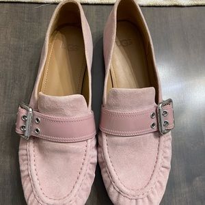 UGG size 9 Pink Suede Loafers- so cute!